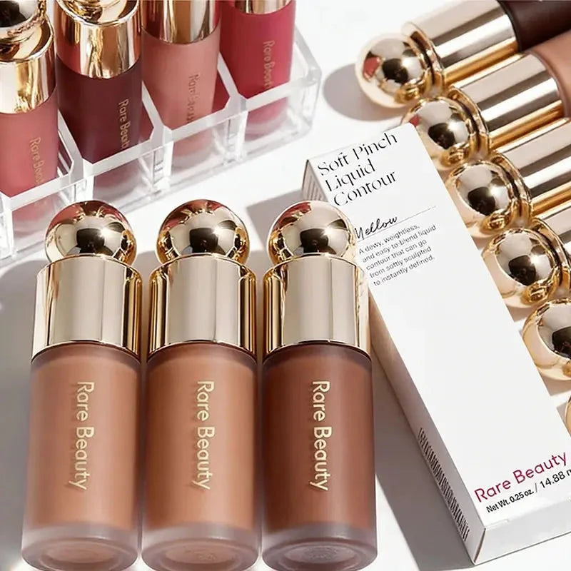 Rare Beauty 3D Face Contour Liquid Bronzer, Smooth Shade, Lasting Natural Nose Shadow, Waterproof Brightening Makeup