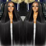 Straight Lace Front Wigs Human Hair 250% Density 13x4 Full Frontal Transparent HD Lace Wig Glueless Wigs 13x6 Lace Frontal Wigs BareGlow