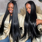 Straight Lace Front Wigs Human Hair 250% Density 13x4 Full Frontal Transparent HD Lace Wig Glueless Wigs 13x6 Lace Frontal Wigs BareGlow