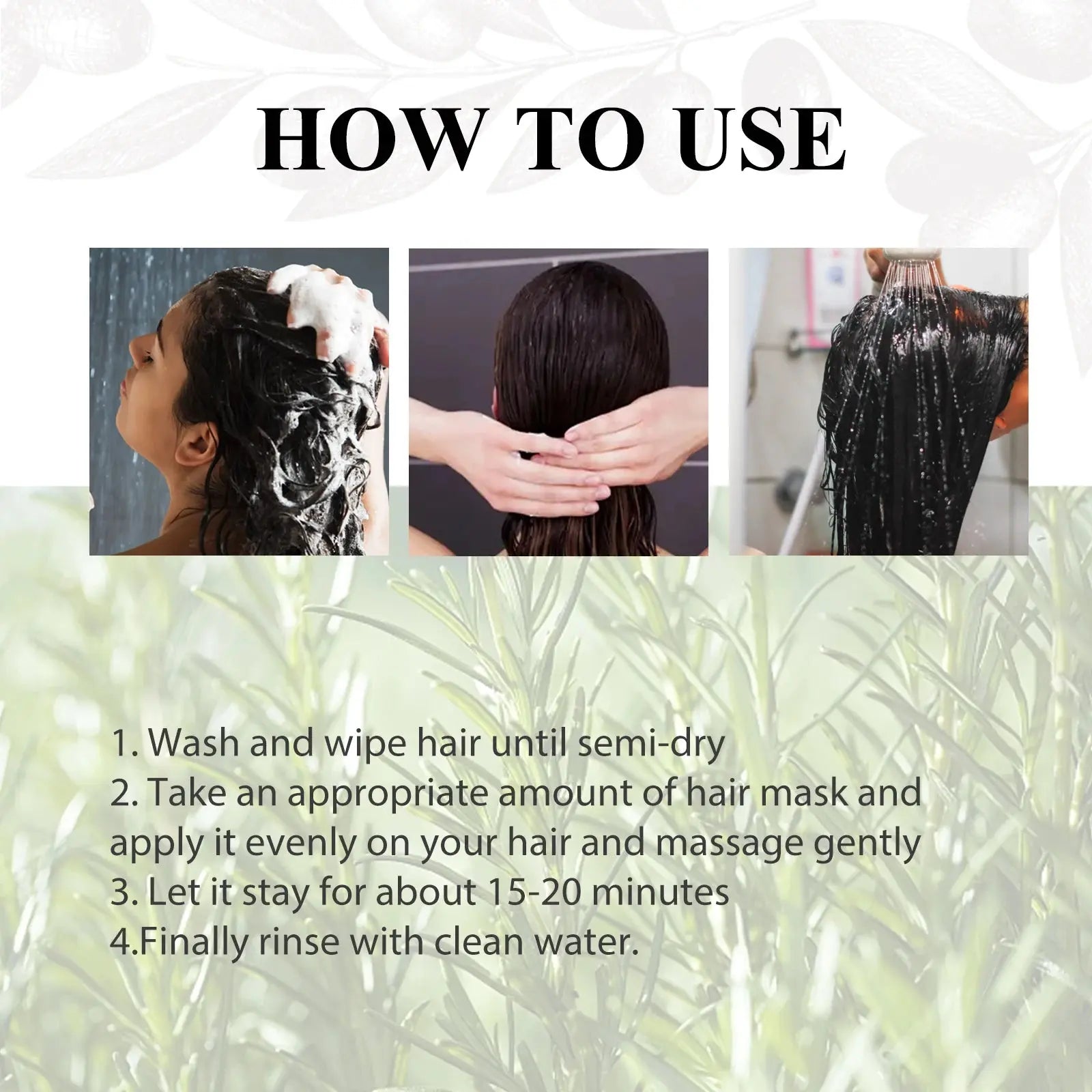 100ML Natural Hair Mask Moisturizing Nourishing Hair Roots Improve Smoothness Anti-frizzing Enhance Gloss Fluff Hair Care Mask BareGlow