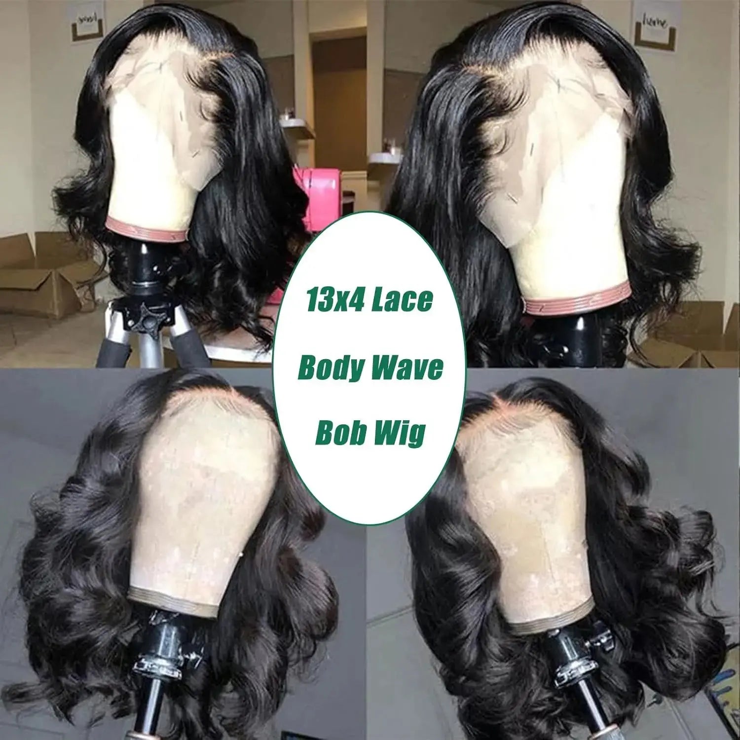 Bob Wig Human Hair 13x4 Frontal Lace Wig Body Wave HD Lace Front Wigs Human Hair Pre Plucked 99J,4/27 and natural Wigs for Women BareGlow