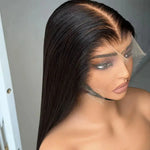 Straight Lace Front Wigs Human Hair 250% Density 13x4 Full Frontal Transparent HD Lace Wig Glueless Wigs 13x6 Lace Frontal Wigs BareGlow