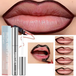 Waterproof Lip Liner Peel Off Tattoo Lipgloss Waterproof Long Lasting Matte Lip Tint Brown Contour Tear-off Lips Stain Cosmetic BareGlow