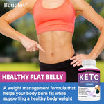 Advanced Keto Capsules, Weight Management, Metabolism Boost, Appetite Control, Energy Support, Digestive Health Supplement BareGlow