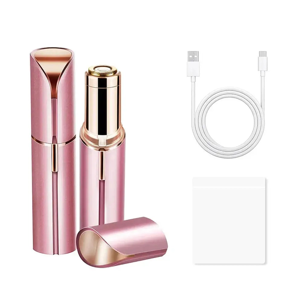 Electric Eyebrow Trimmer Mini Eye Brow Epilator Facial Lipstick Shape Hair Removal Portable Women Painless Razor Shaver Tool BareGlow
