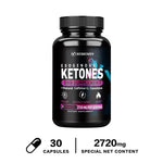 Keto BHB Exogenous Ketone - Fat Burning, Slimming, Appetite Suppressant, Weight Management Supplement, Boosts Metabolism BareGlow