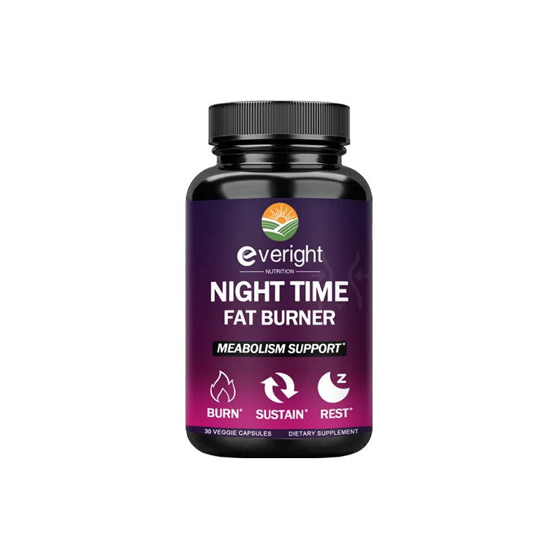 Night Fat Burner - Boost Metabolism, Improve Sleep & Curb Cravings for Effective Weight Loss (Men & Women) BareGlow