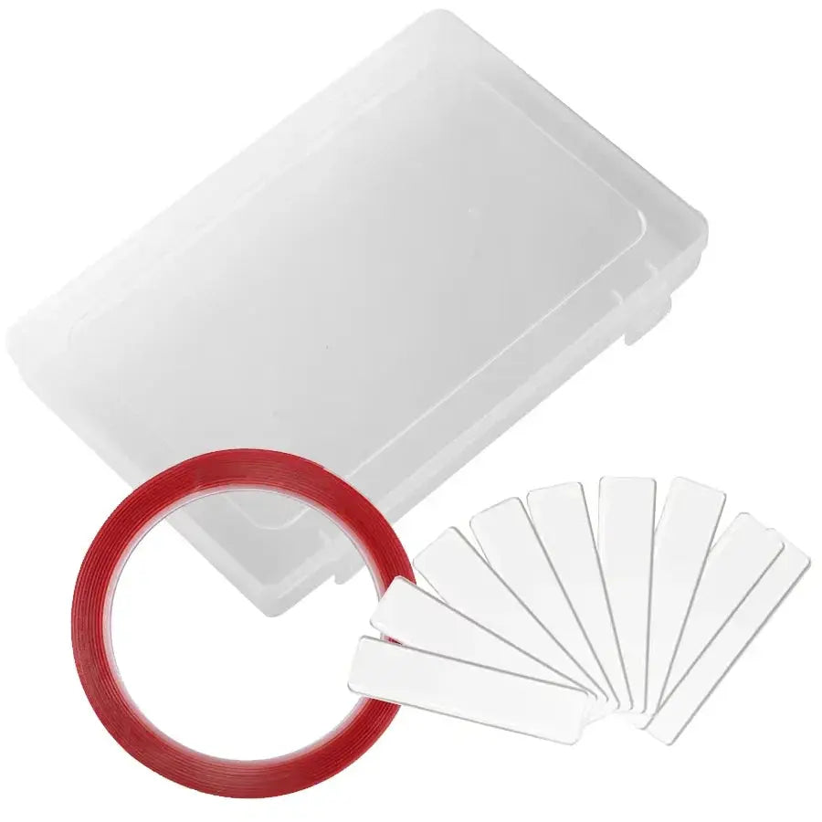 Empty Press on Nails Storage Box False Nail Packaging Set with Double-sided Adhesive Tape And 10 Acrylic Nail Display Sticks BareGlow