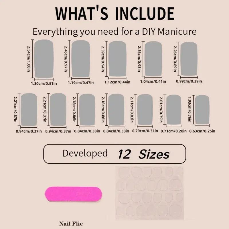 Chic Bows Tie Adorned Press On Nails Medium Long False Nails Full Cover Glossy Nude Square Acrylic False Nails Drop Shipping BareGlow