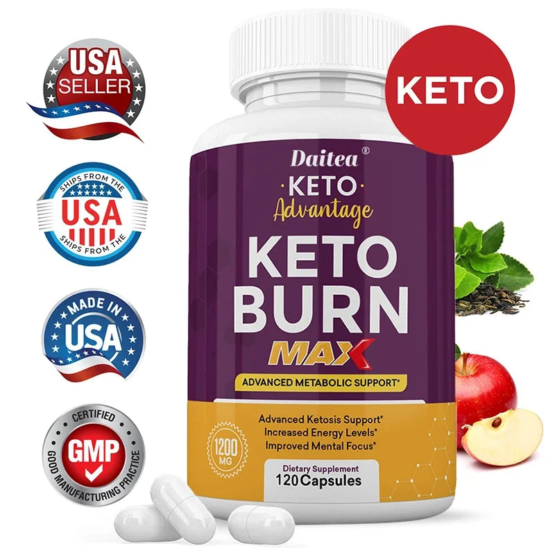 Fat Burning Weight Loss Keto Capsules - Metabolism, Healthy Weight Management, Appetite Suppression, Energy, Muscle Mass BareGlow