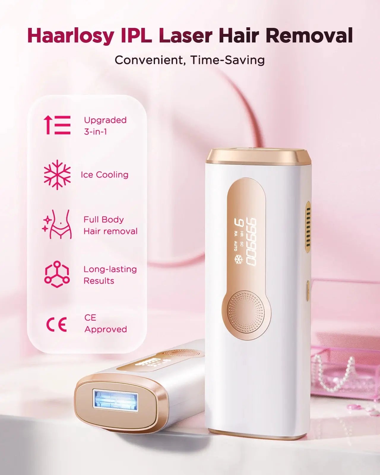 990000 Flash Laser Epilator IPL Hair Removal For Men and Women Body Bikini Facial  Permanant Painless IPL Hair Remover Machine BareGlow