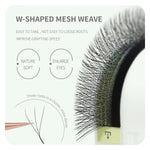 ANNAFRIS Premade Volume Fan YY 3D 4D 5D W-Shaped Lash Automatic Flowering W Lashes Extension Natural Soft Full Dense Mink Lash BareGlow