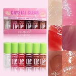 6PCS Moisturizing Lip Gloss Transparent Lip Oil Hydrating Lip Glaze Lip Plumper Hydrating Make Up Liquid Lipstick Lips Cosmetics BareGlow