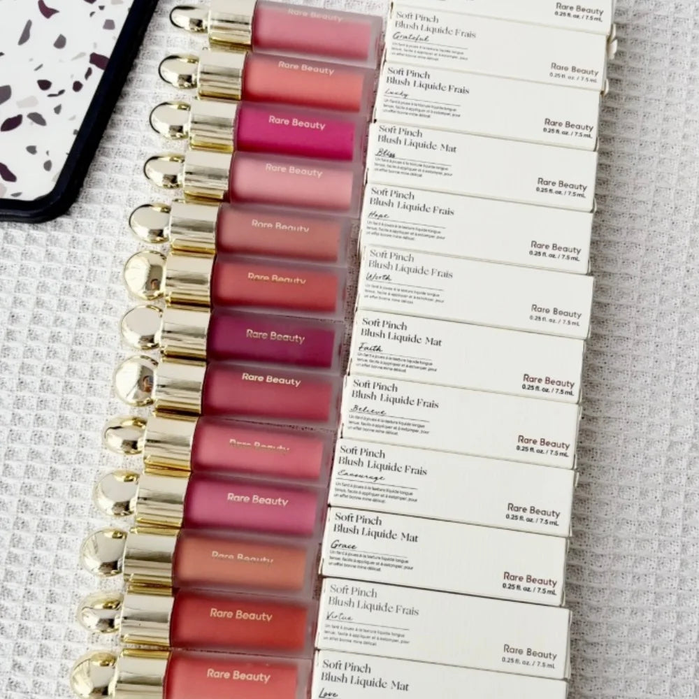 Rare Beauty Soft Pinch Liquid Blush Silky Lightweight Breathable Long Lasting Plump Makeup Hope Love Virtue Happy Wonder Worth