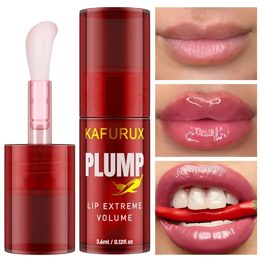 1/2PCS Lip Plump Long Lasting Lip Oil Moisturizing Lip Gloss Serum Instant Volumising Essence Oil Repair Lip Fine Lines Increase BareGlow