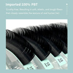 DIYDAY Individual Eyelash Extension Long Length Classic Lash Extension Trays Wholesale Matte Black Soft Mink Faux Eyelashes BareGlow