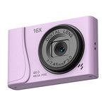 4K Digital Camera  24 Million Pixels Video Camcorder 16x Zoom Compact Cameras Auto Focus for Kids Adult Beginners Photograph BareGlow