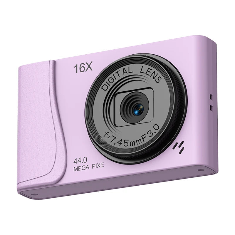 4K Digital Camera  24 Million Pixels Video Camcorder 16x Zoom Compact Cameras Auto Focus for Kids Adult Beginners Photograph BareGlow