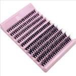 Individual Lashes 8-16mm 200pcs Cluster Lashes Natural Look Mixed Tray DIY Eyelash Extension Volume Lash Clusters Eyelashes Long BareGlow