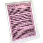 Bottom(6-7mm)&Spiky Lashes Clusters Volume Individual Lashes Cluster Extensions Spikes Lashes Clusters DIY Fairy/Manga Eyelash BareGlow