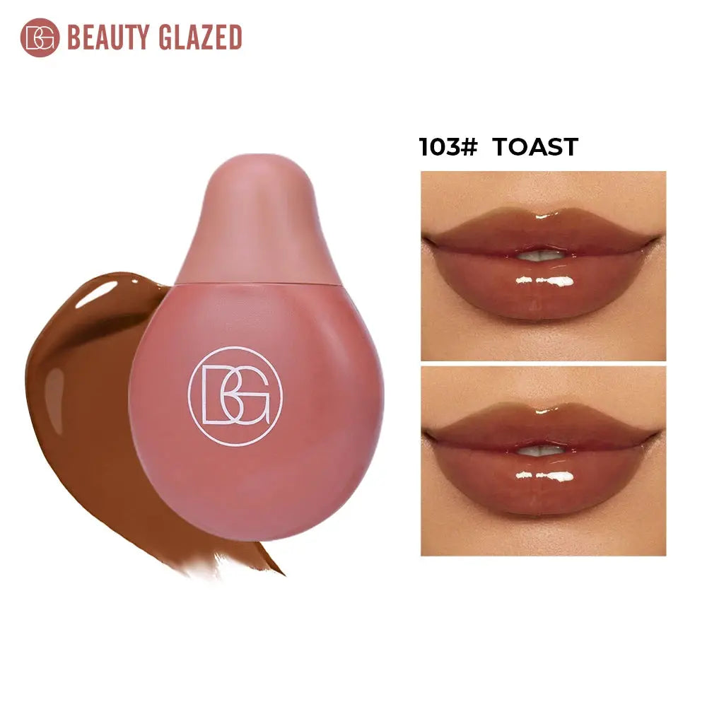 BEAUTY GLAZED 4Color Lipgloss Lip Oil Teens Moisturizing Lipstick Lip Balm High Shine And Lip Gloss Long-Lasting Dry Lip Care BareGlow