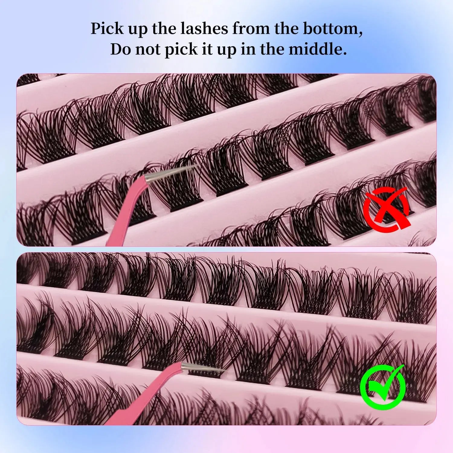 120Pcs Natural Eyelash Cluster Set, D Curl 8–16mm Mixed Length, Soft Band & Lightweight, Reusable False Eyelashes Cat Eye Effect BareGlow
