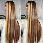 Highlight Wigs Colored Straight Lace Front Human Hair Wigs For Women Honey Blonde Straight 13x4 Hd Lace Frontal Wigs Human Hair BareGlow