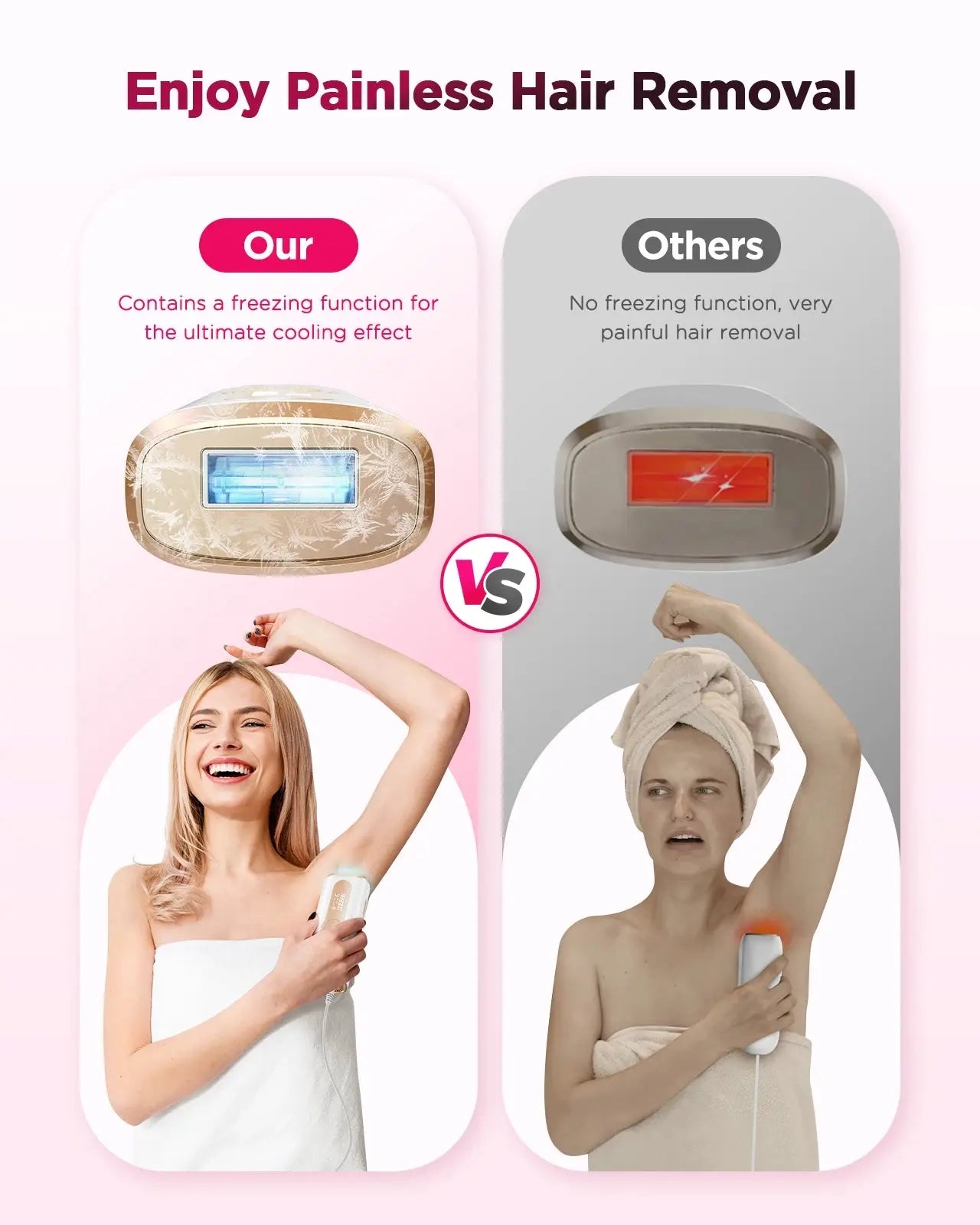 990000 Flash Laser Epilator IPL Hair Removal For Men and Women Body Bikini Facial  Permanant Painless IPL Hair Remover Machine BareGlow
