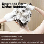 YUITIKUE Brown Hair Dye Shampoo | 4-in-1 Color, Moisturize, Nourish, Natural Ginger Formula 100ml BareGlow