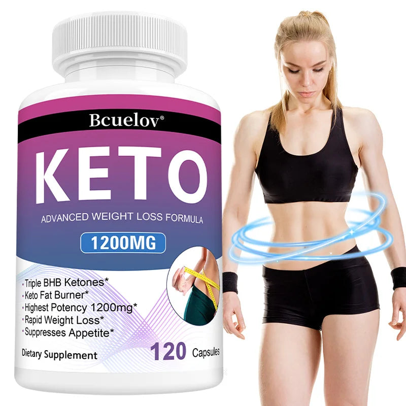 Keto Supplement, 120 Capsules, Supports Keto Diet, for Men and Women, Weight Management, Energy Support, Appetite Control BareGlow