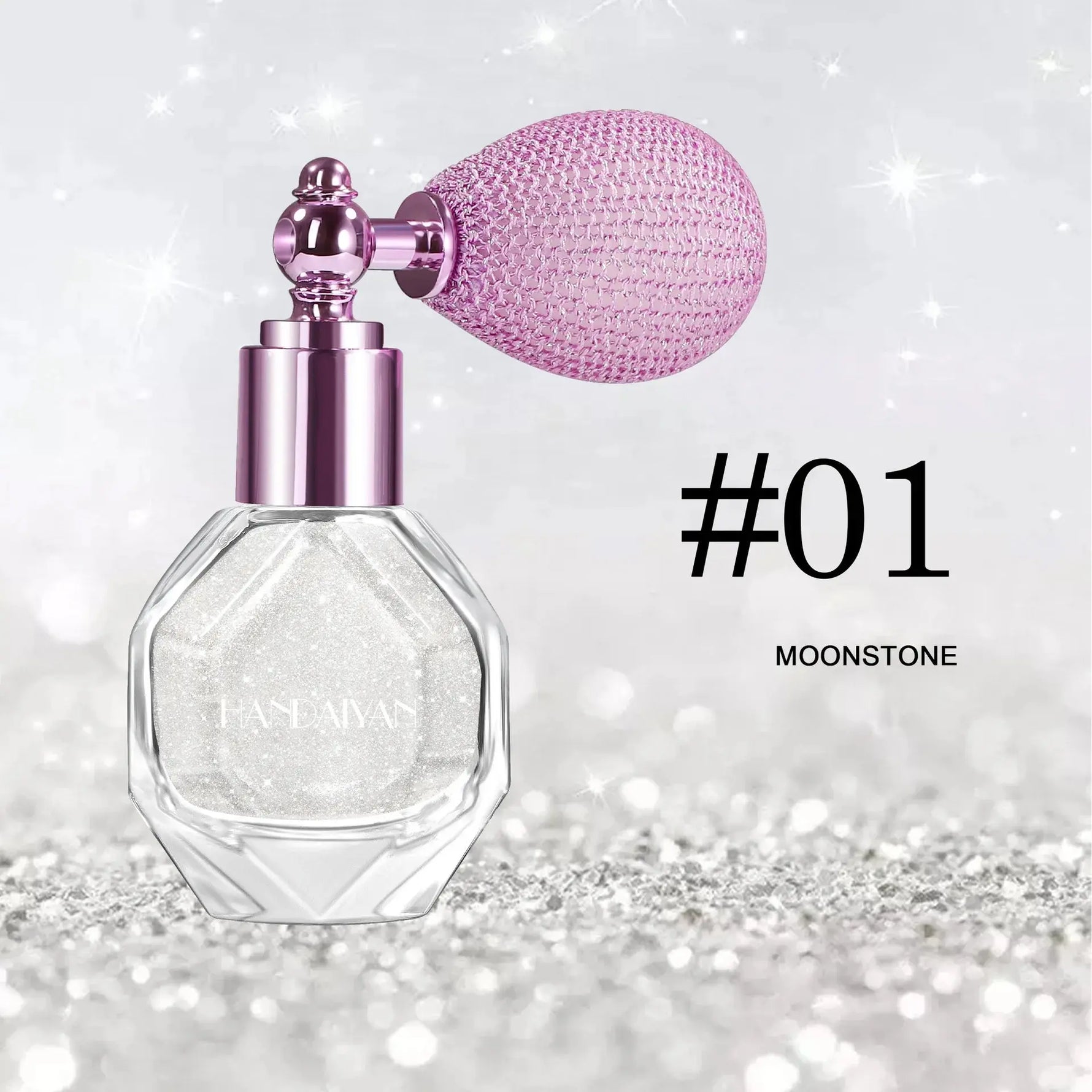 5 Color Body Highlight Powder Spray Brightening Sparkling Glitter Clothes Face Hair Makeup Highlighter Spray BareGlow