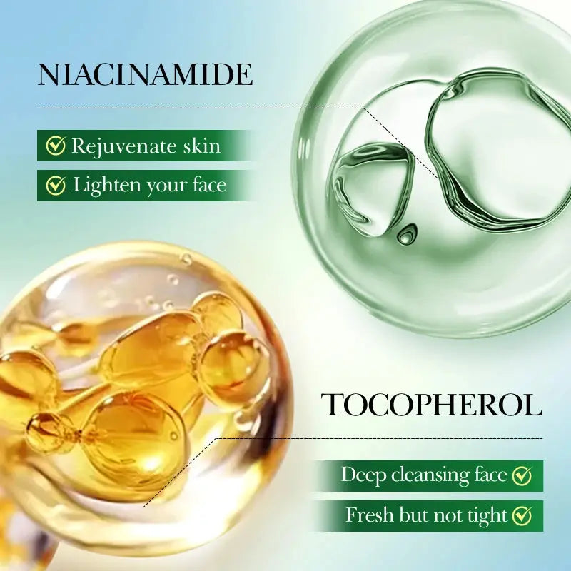Facial Skin Care Set Moisturizing Facial Cleanser Refreshing Facial Cleanser firming Aloe Vera Face Gel Rejuvenate Skin Lighten BareGlow