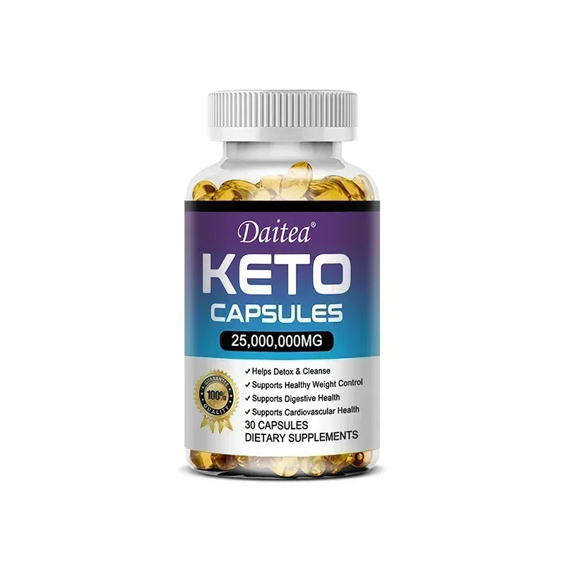 Keto Capsules - Weight & Fat Management, Burn Belly Fat, Detoxification, Digestion, Immunity - High Strength Ketone Supplement BareGlow