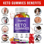 Keto Gummies 1000MG - Burn Fat, Promote Metabolism, and Increase Vitality, Relieves Bloating, Helps Detoxification and Cleansing BareGlow
