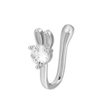Fashion Gold Color Dragon Butterfly Fake Nose Ring for Women Africa Copper Helix U Shape Faux Aro Nariz Piercing BareGlow