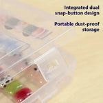 Empty Press on Nails Storage Box False Nail Packaging Set with Double-sided Adhesive Tape And 10 Acrylic Nail Display Sticks BareGlow