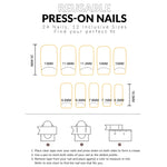 24Pcs French Square Press On Nails Dark Style Matte Finish Press On Nails Artificial Manicure Tool Nail Tips Wearable Fake Nails BareGlow