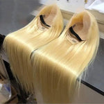 40 42 Inch 613 Blond Straight Human Hair Wigs 13x4 13x6 HD Lace Frontal Wigs Remy Honey Blond Bone Straight Lace Front Wig BareGlow