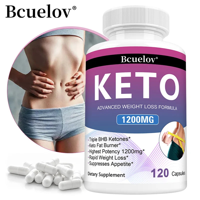 Advanced Keto Capsules, Weight Management, Metabolism Boost, Appetite Control, Energy Support, Digestive Health Supplement BareGlow