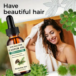 Mix Castor Oil and Rosemary Oil for Hair Growth Enhances hair thickness and Shine, Reduce Hair Loss and Split Ends Hair Care Oil BareGlow