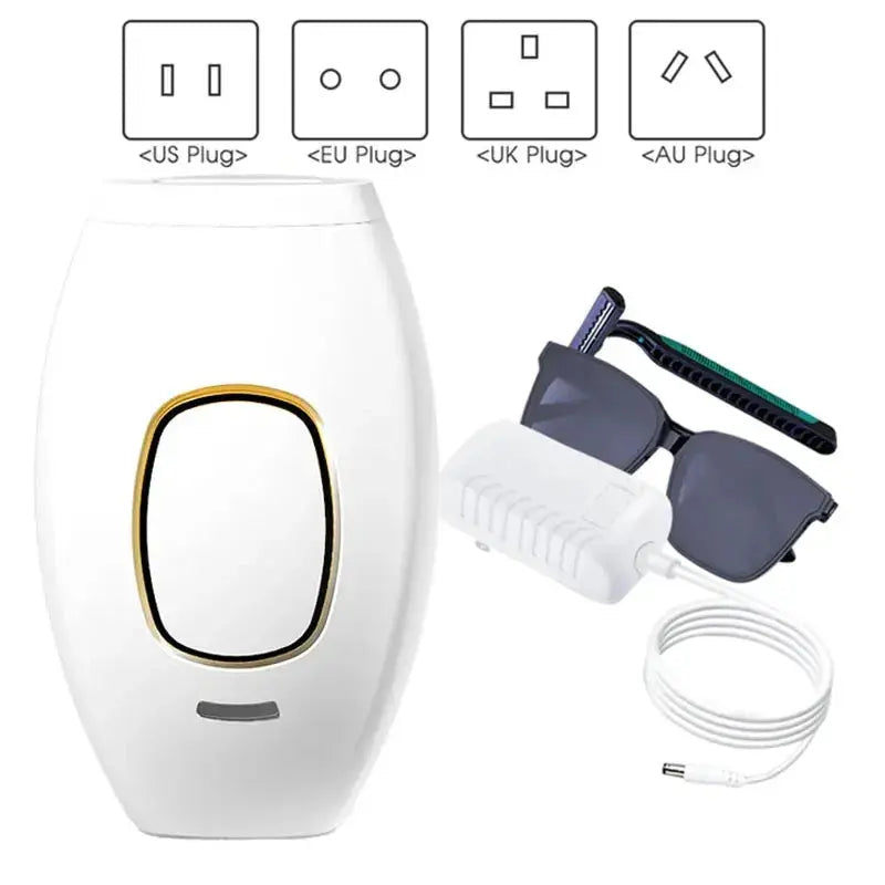 HOMEFISH Body Bikini IPL 500,000 Flash Depilator Pulses Permanent Laser Epilator Painless For Women Hair Removal Home Use BareGlow