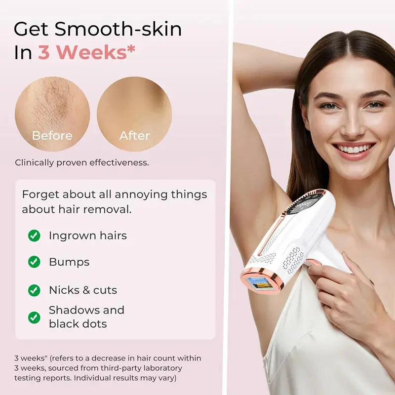 Permanent Laser Hair Removal Bikini Women's IPL Depilators Shaver Facial Hair Cutting Machine Men's Razo to Remove Hair Trimmer BareGlow