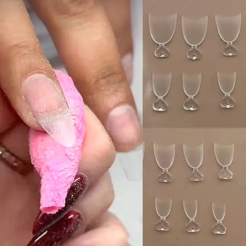 30pcs Square ToeNail Tips Summer French Gradient False Toe Nails Wearable Short Square Foot Nails Set Press On Nail BareGlow