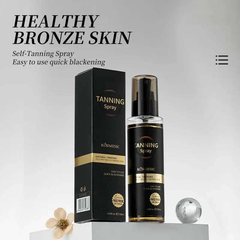 120ml Long-Lasting Tanning Effect Self-Tanning Spray Evenly Moisturizing, Refreshing and Non-Greasy BareGlow