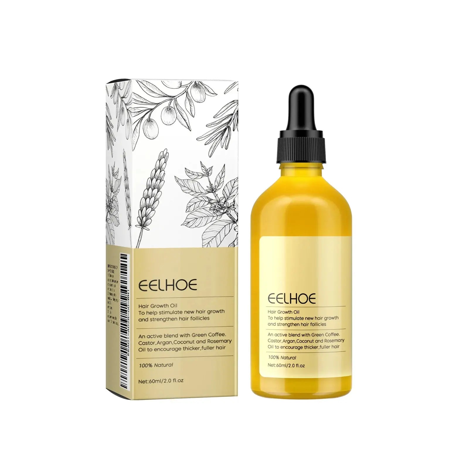 1/2/3pcs Natural Hair Growth Oil Rosemary Anti Hair Loss Regrowth Moisturizing Repair Anti Baldness Fast Hair Growth Serum Oil BareGlow