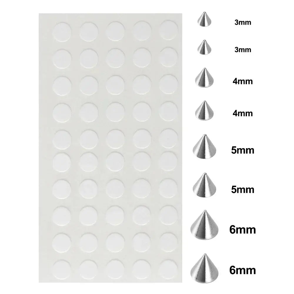 58pcs Non Piercing Lip Nails Sticker Selfadhesive Waterproof Reusable Fake Lip Nail Eyebrow Nose Ring Body Belly Button Jewelry BareGlow