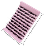 Individual Lashes 8-16mm 200pcs Cluster Lashes Natural Look Mixed Tray DIY Eyelash Extension Volume Lash Clusters Eyelashes Long BareGlow