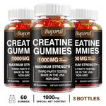 Creatine Monohydrate Gummies - Boost Energy, Build Muscle Mass, and Improve Athletic Performance BareGlow