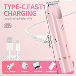 2-in-1 dual-head electric epilator and shaver for underarms, legs and face hair removal, birthday/Christmas gift BareGlow