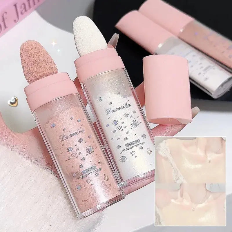 Body & Face Highlighting Powder Diamond Shine Ultra-fine Pearls Highlighter Champagne Gold Face Clavicle Body Brightening Powder BareGlow